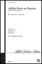 Afrika Kyrie Na Sanctus SATB choral sheet music cover